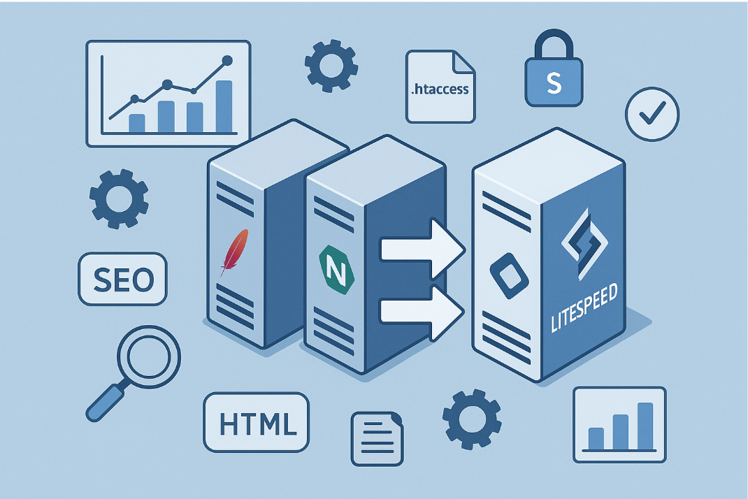 Cómo migrar de Apache o Nginx a LiteSpeed sin perder SEO