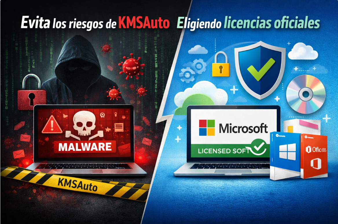 Evita los riesgos de KMSAuto eligiendo licencias oficiales