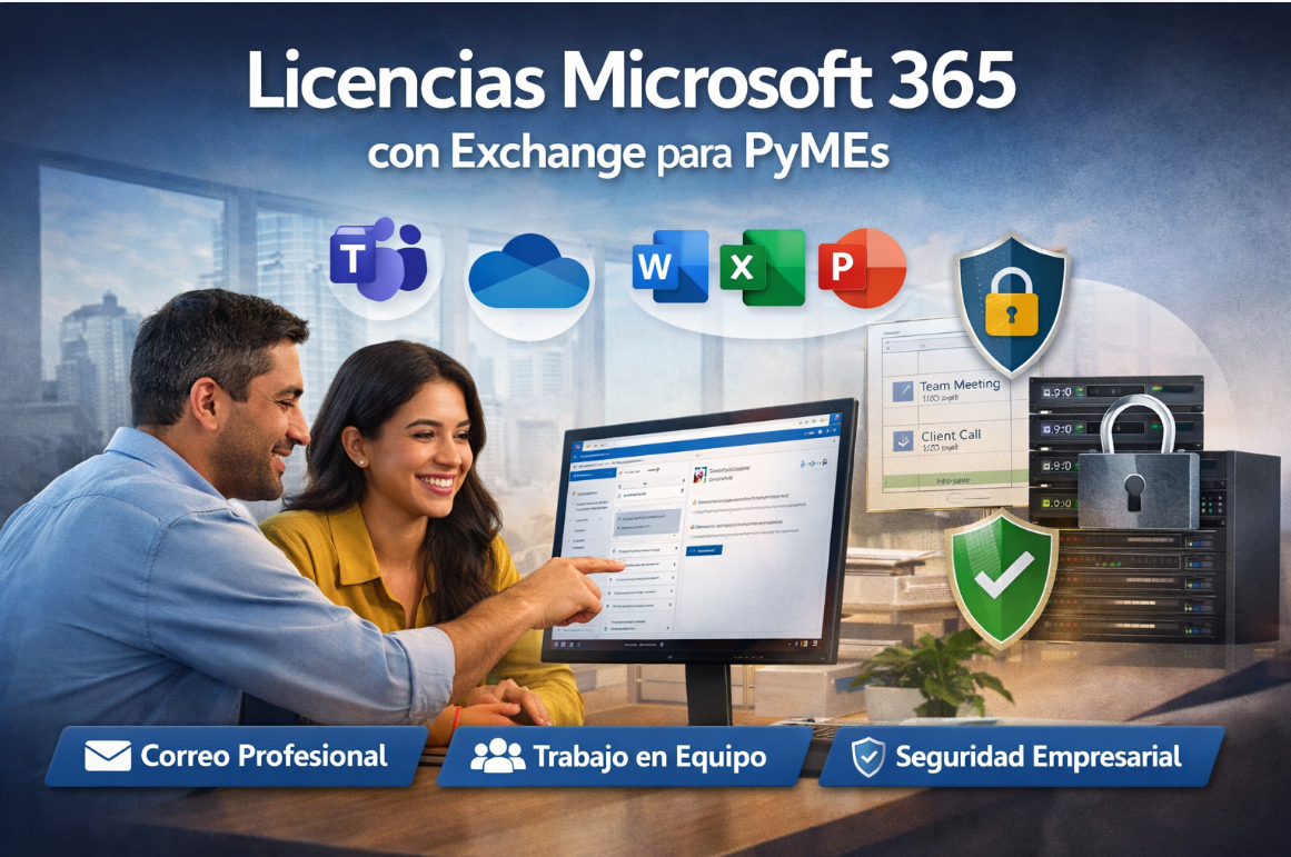 Licencias Microsoft 365 con Exchange para PyMEs