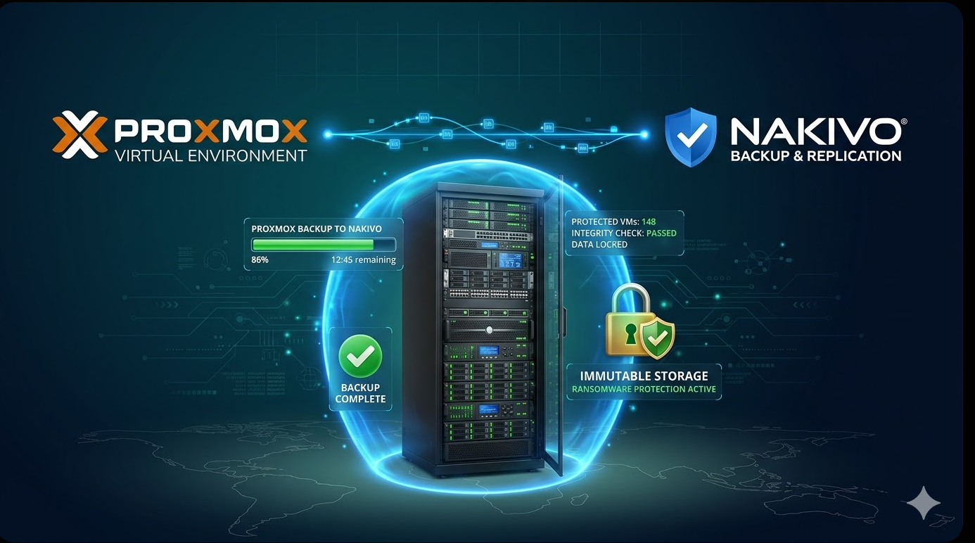 Proxmox hace oficial a Nakivo como solución de backup nativa
