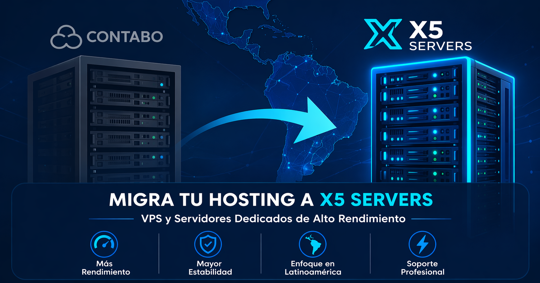 Alternativa a Contabo en Latinoamérica